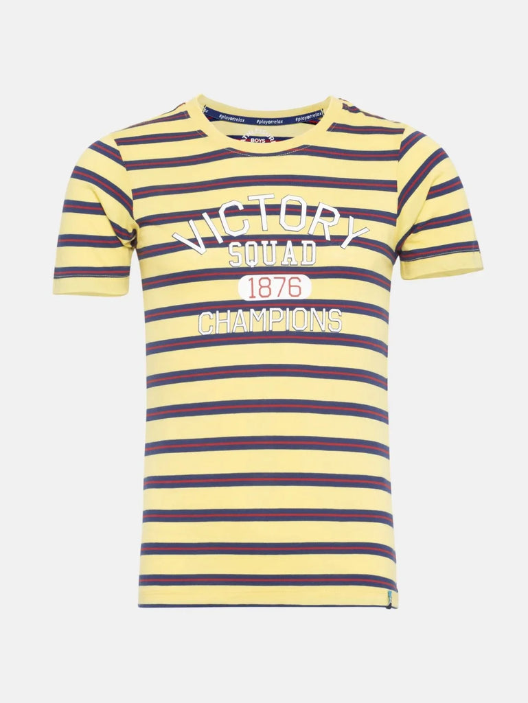 Snap Dragon JOCKEY Boy's Striped Half Sleeve T-Shirt