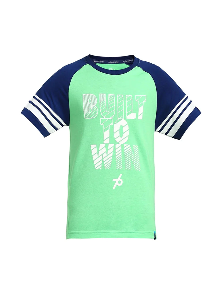 Spring Boutique JOCKEY Boy's Graphic Printed Half Sleeve T-Shirt