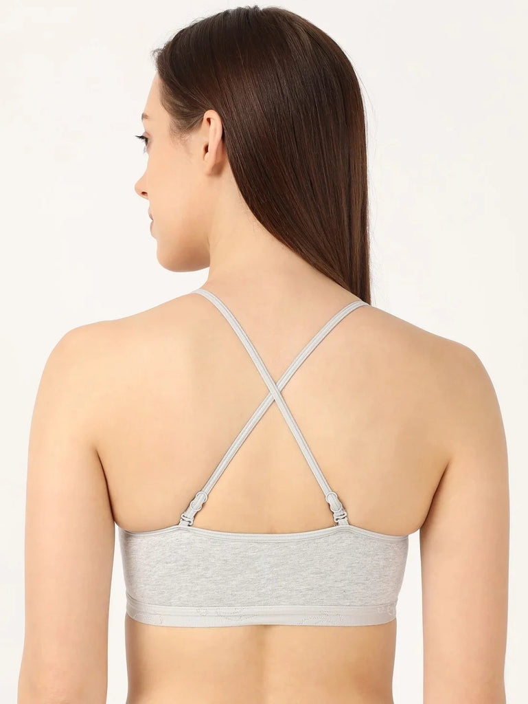 Steel Grey Melange Jockey Women's Crop Top