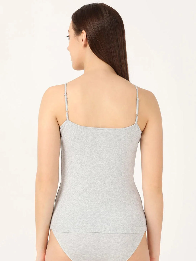 Steel Grey Melange Jockey Women's Rib camisole