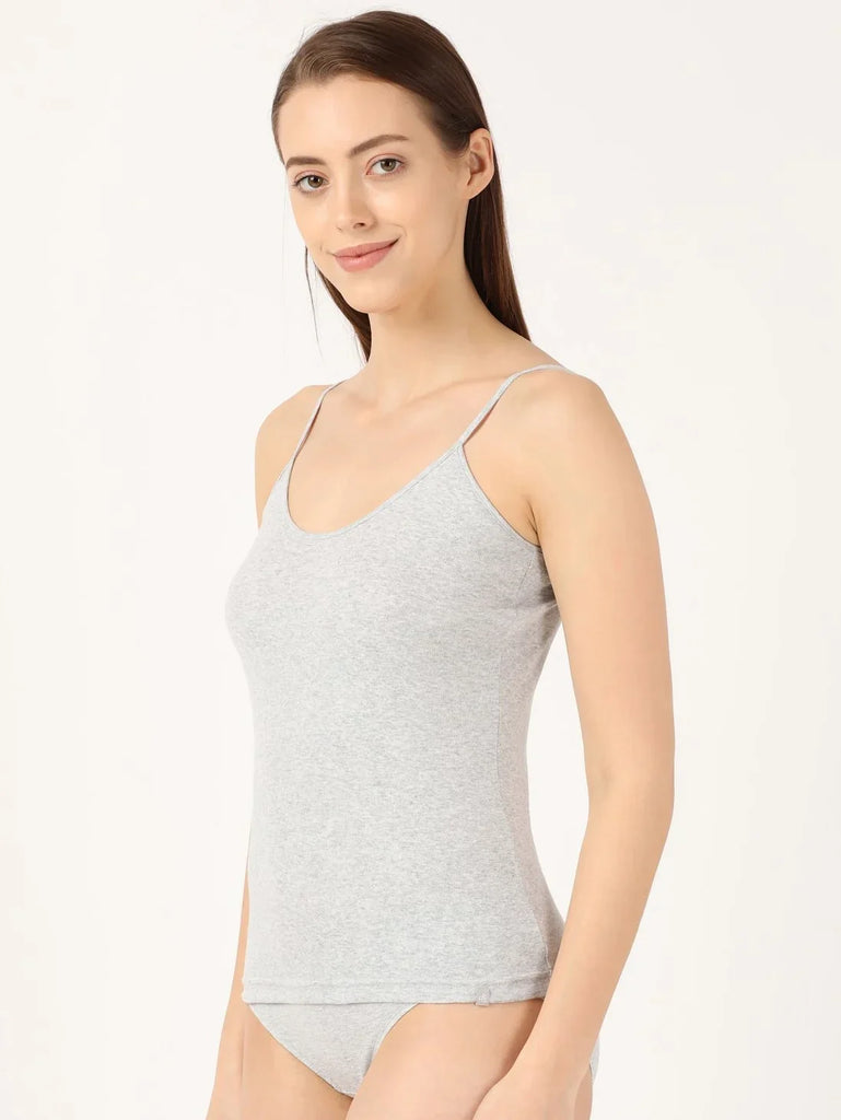 Steel Grey Melange Jockey Women's Rib camisole