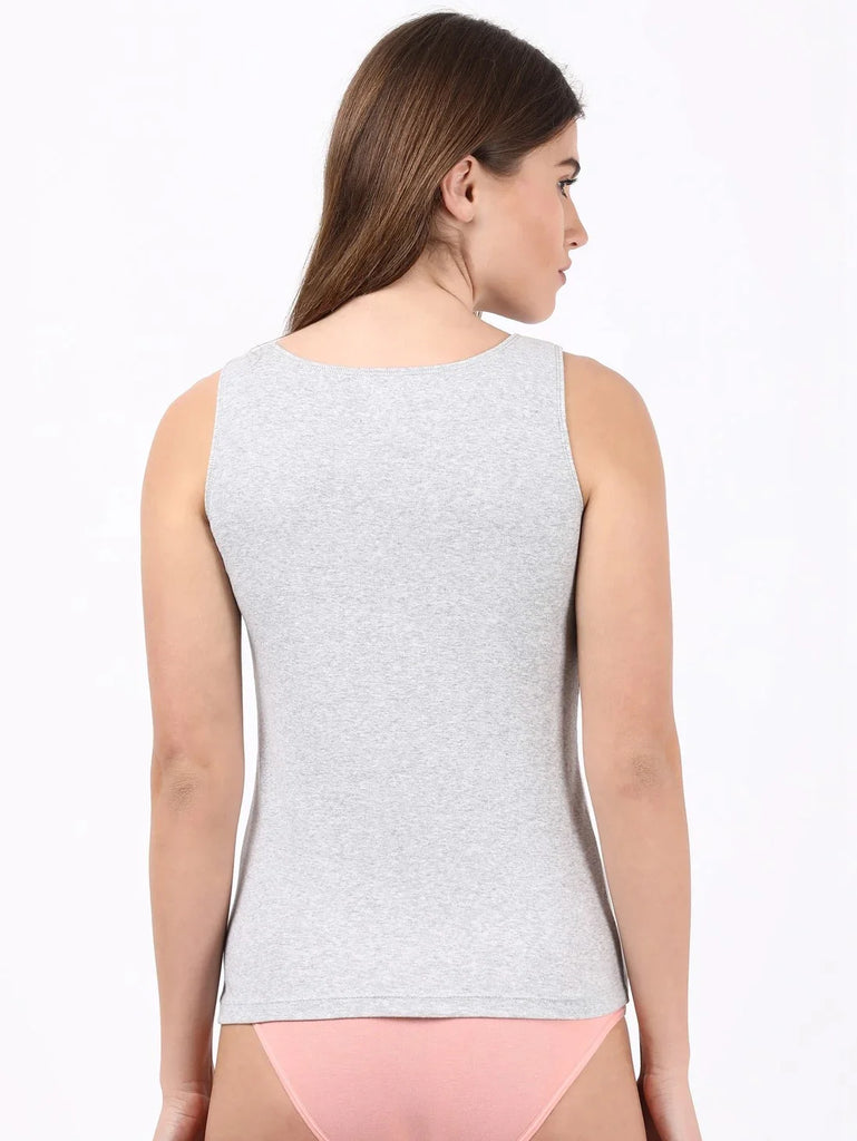 Steel Grey Melange JOCKEY Women's Tank Top