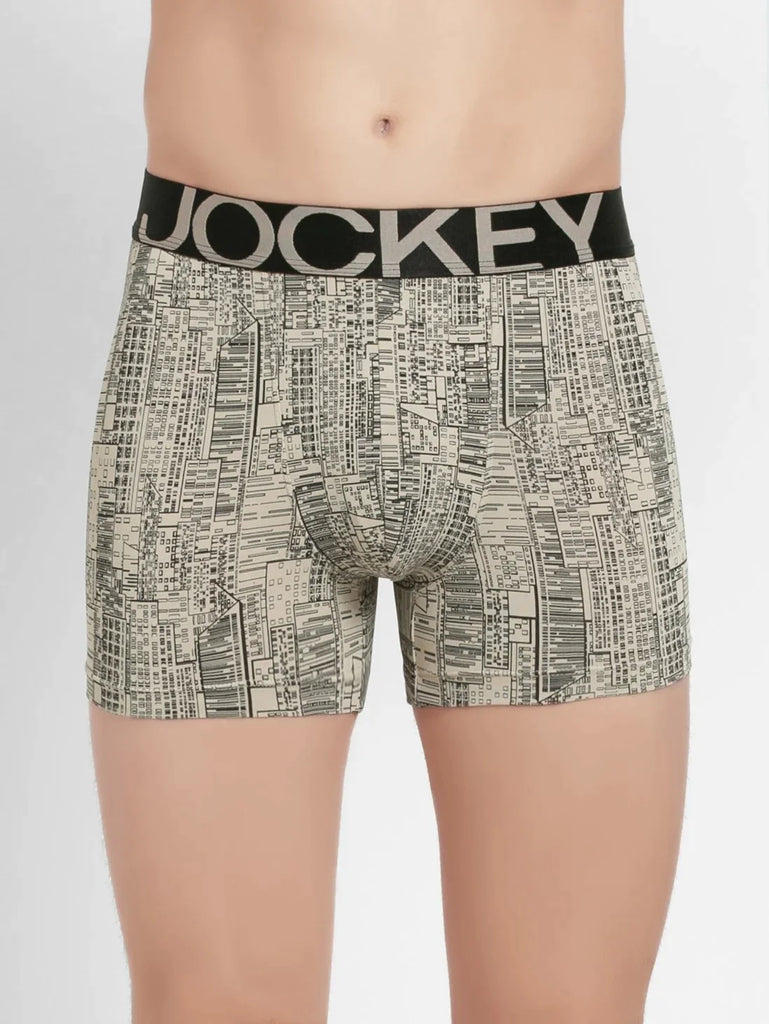 String Base Printed Jockey Elastane Stretch Printed Trunk Underwear For Men