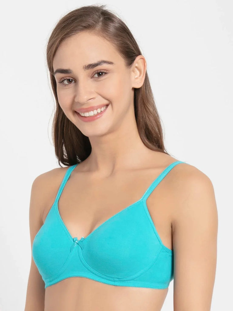 Teal Jockey wirefree non padded Everyday bra for women