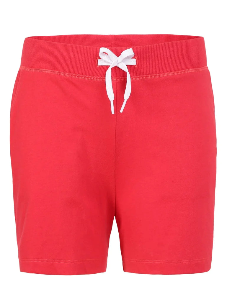 Team Red JOCKEY Girl's Regular Fit Solid Shorts