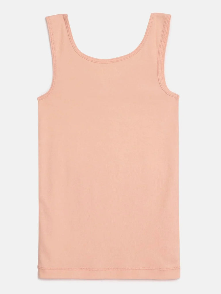 Tropical Peach JOCKEY Girl's Solid Tank Top