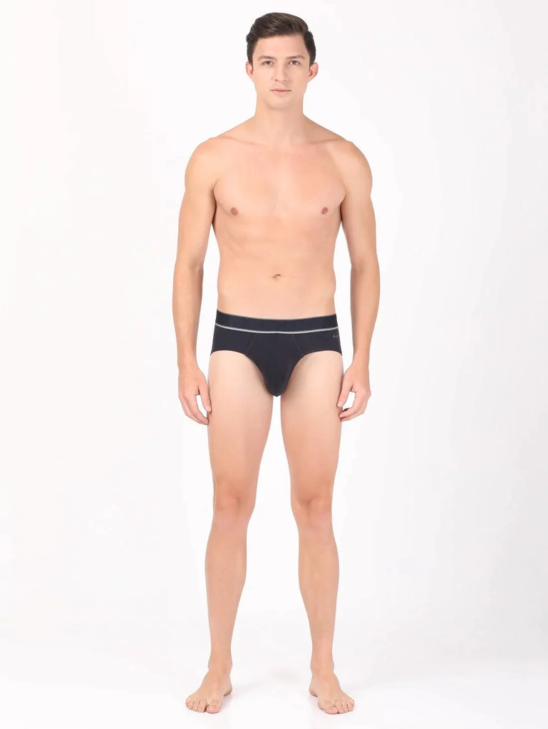 True Navy Jockey Solid Brief For Men