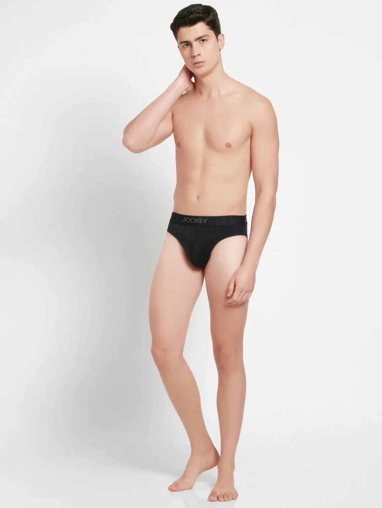 True Navy Jockey Solid Brief For Men 