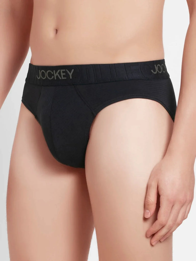 True Navy Jockey Solid Brief For Men 