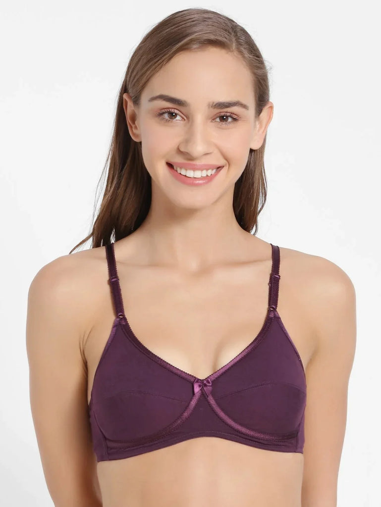 Vintage Bordeaux JOCKEY Women's Wirefree Everyday Bra.