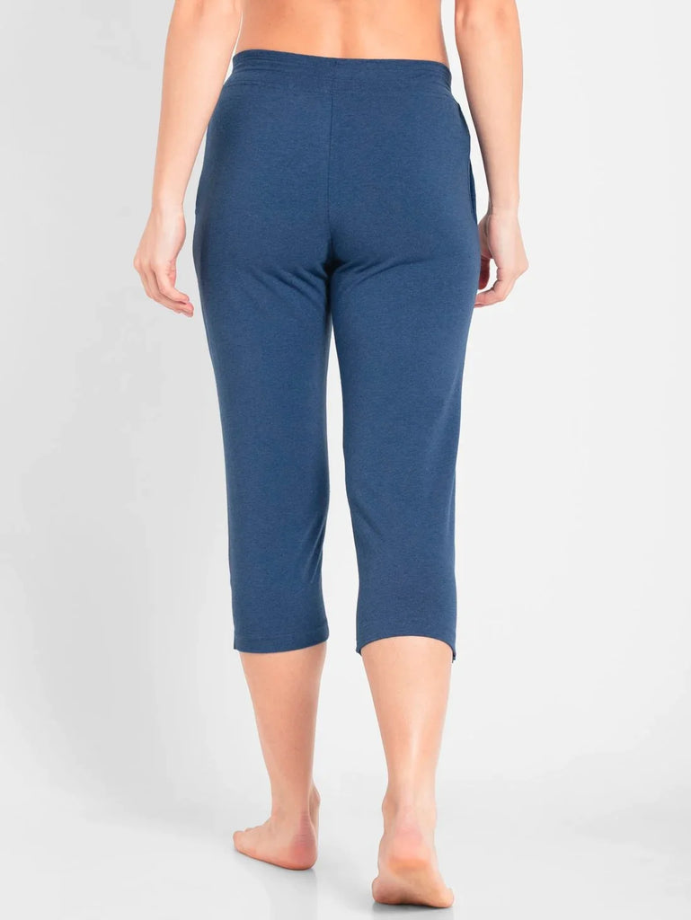 Vintage Denim Melange JOCKEY Women's Slim Fit Capri.