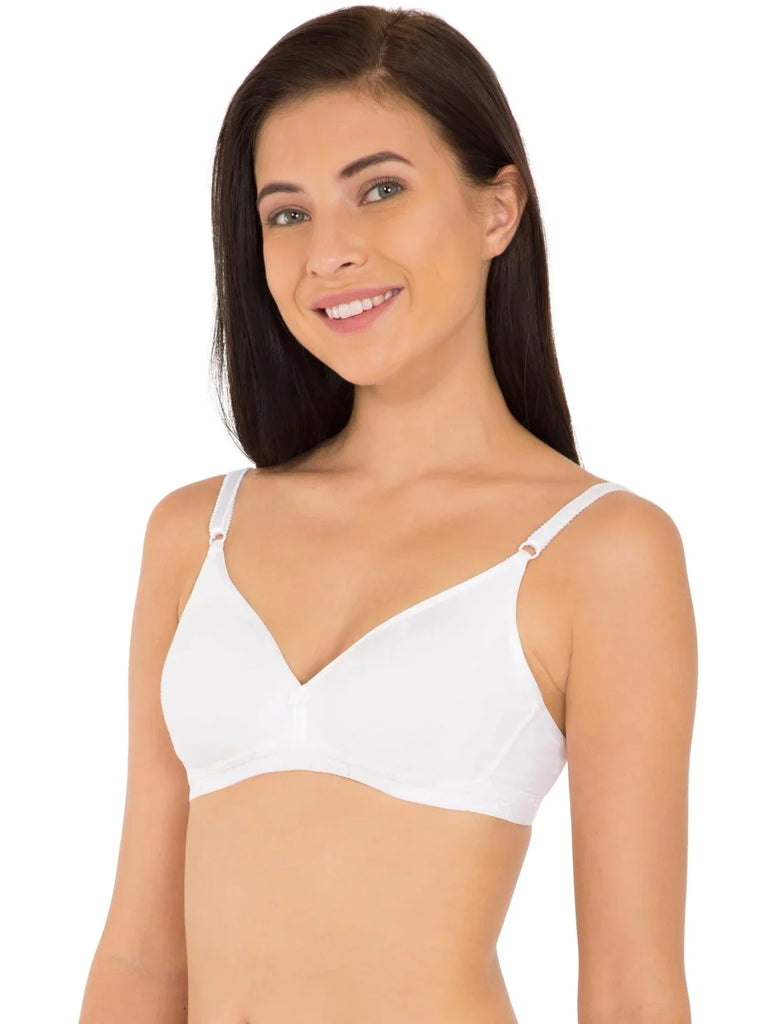 White JOCKEY Women's Wirefree Non Padded Beginners Bra.