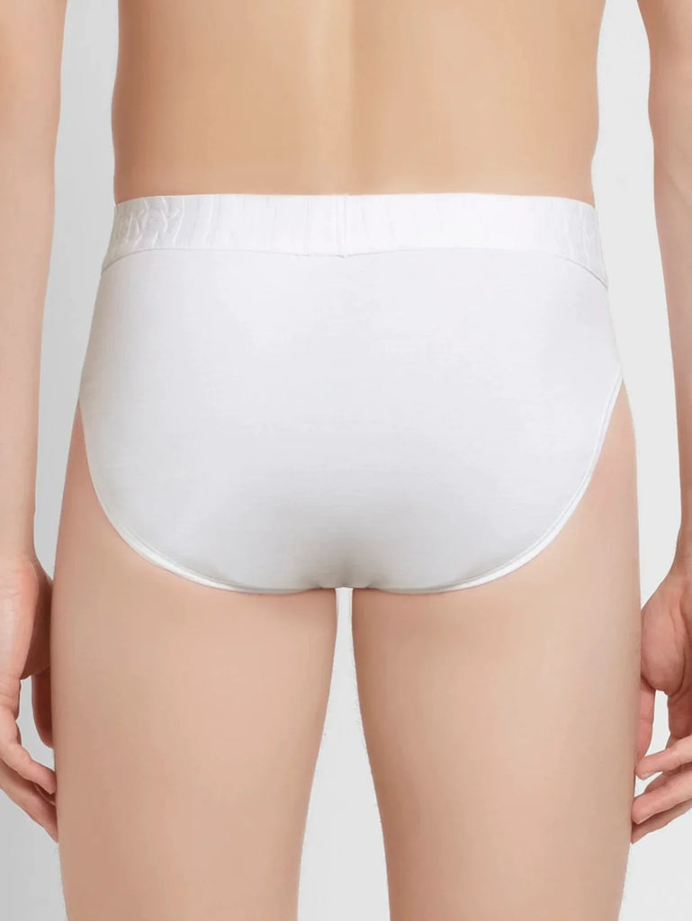 White Jockey Solid Brief For Men 