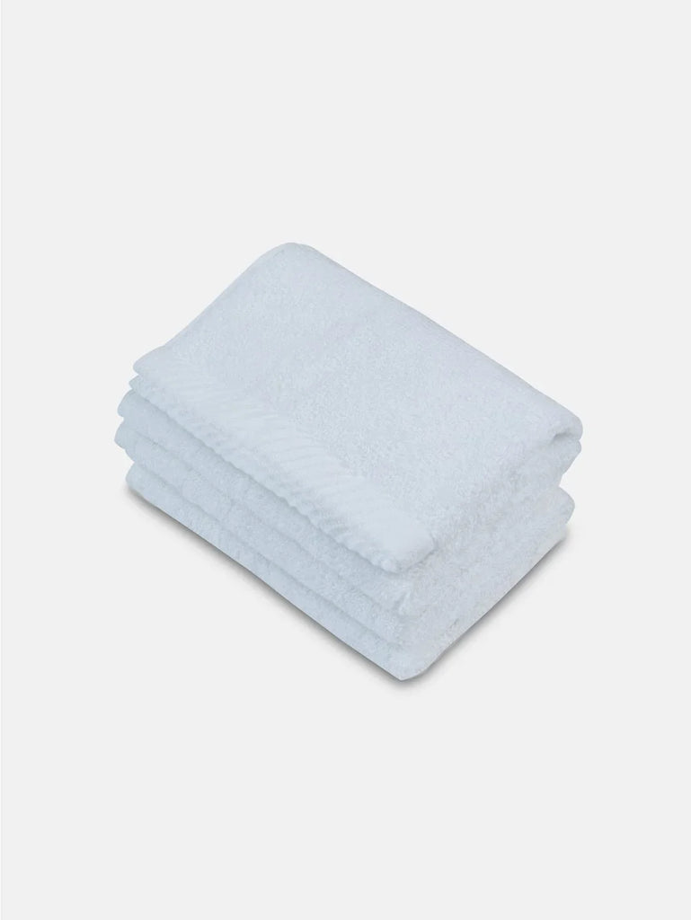 White Jockey Cotton Terry Ultrasoft and Durable Solid Face Towel (pack of 3)