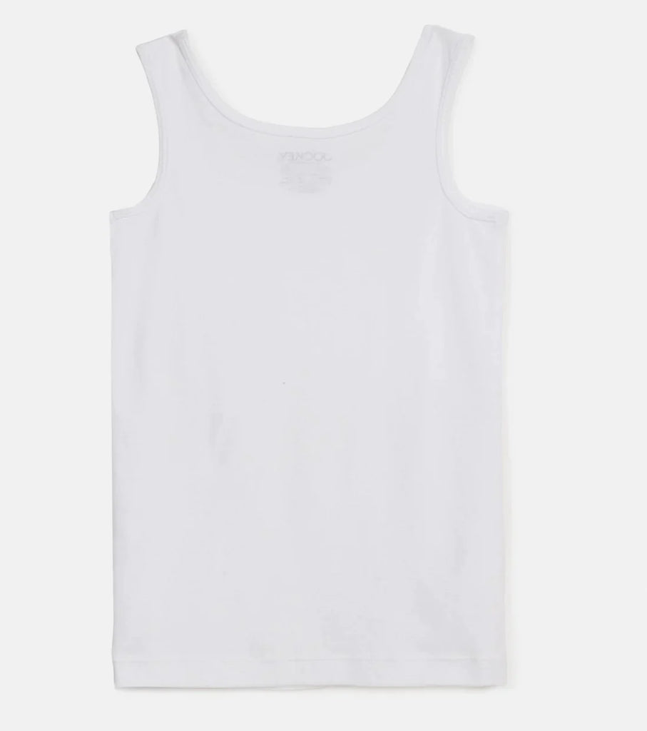 White JOCKEY Girl's Solid Tank Top