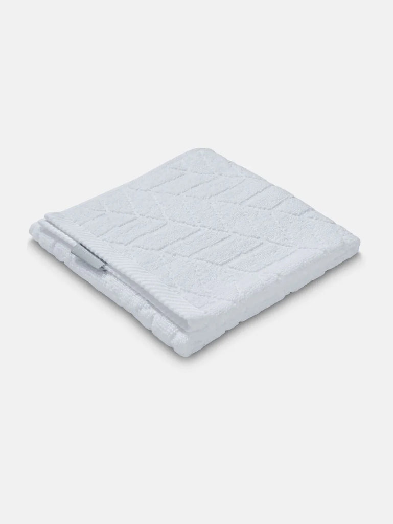 Cotton Terry Ultrasoft and Durable Patterned Hand Towel White