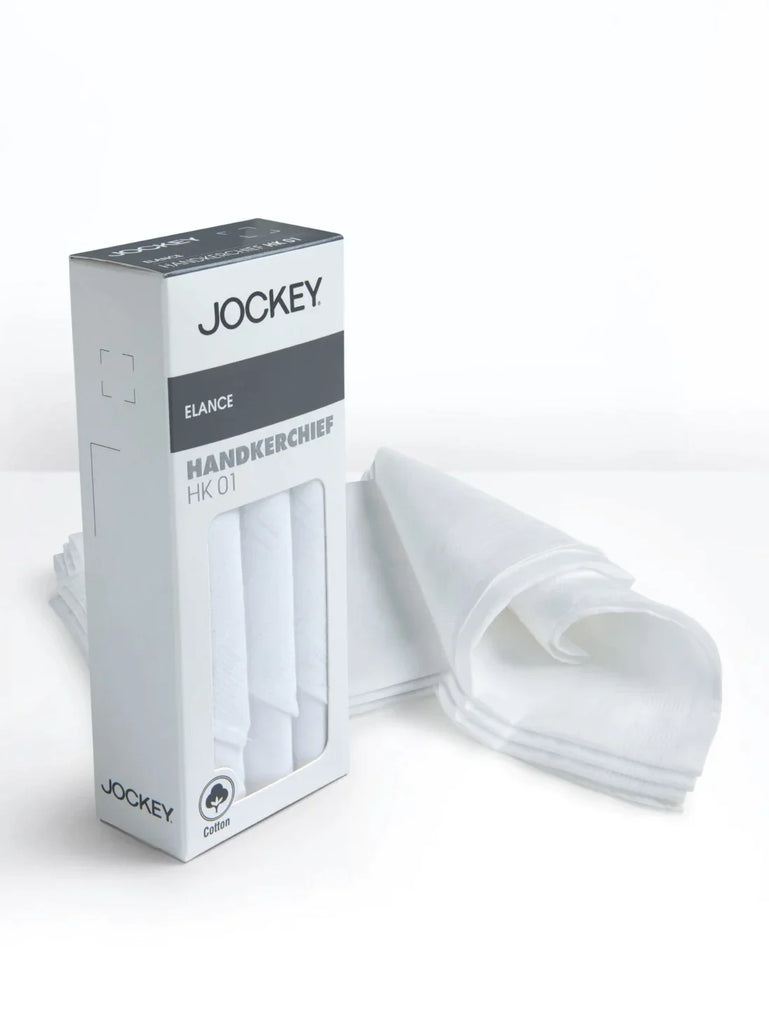 White Jockey Handkerchief Pack of 3