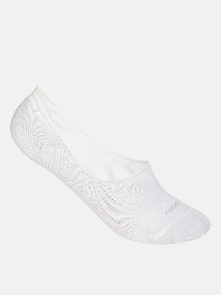 White Jockey Women's Microfiber and Compact Cotton Stretch No Show Socks with Stay Fresh Treatment