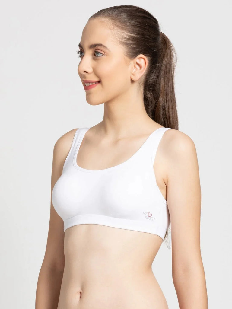 White JOCKEY Women's Slip-On Uniform Bra.