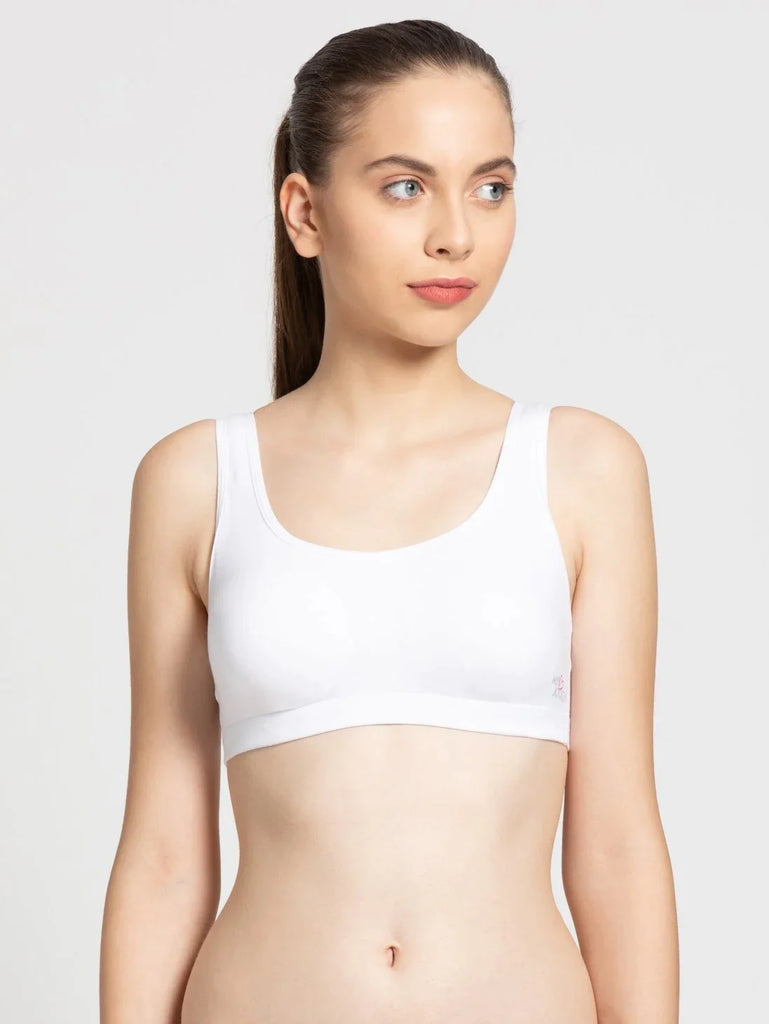 White JOCKEY Women's Slip-On Uniform Bra.