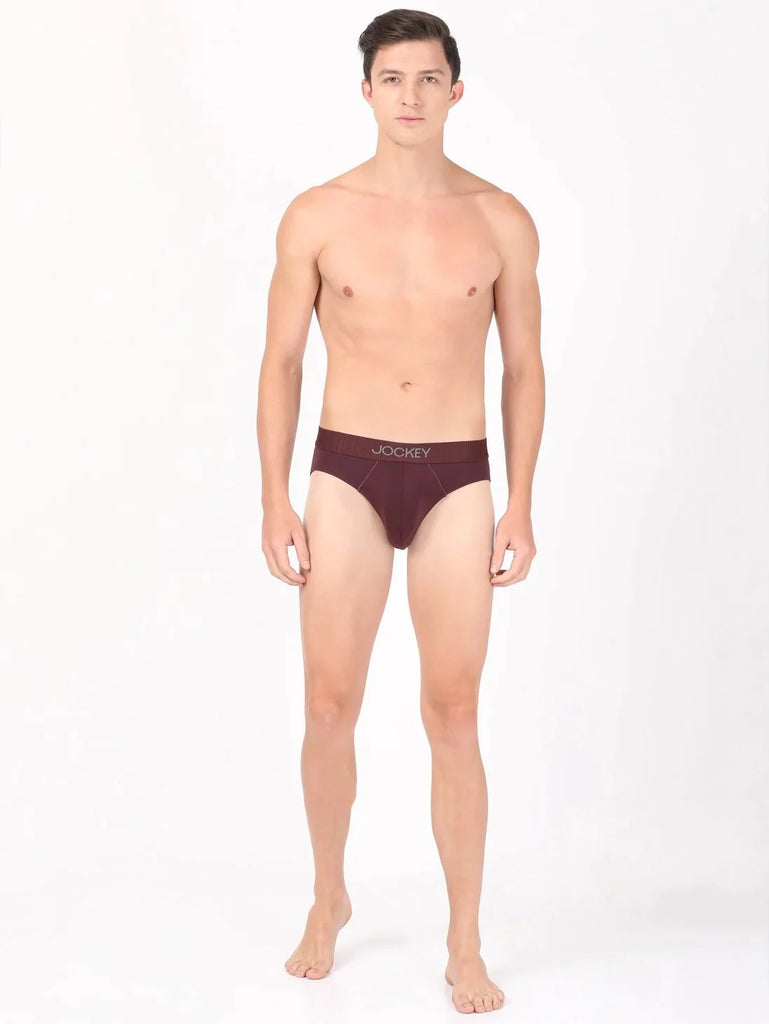 Wine Tasting Jockey Solid Brief For Men 