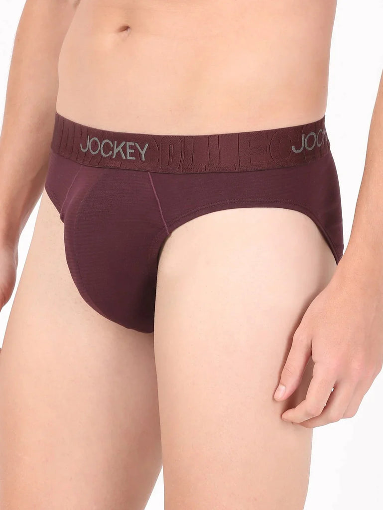 Wine Tasting Jockey Solid Brief For Men 