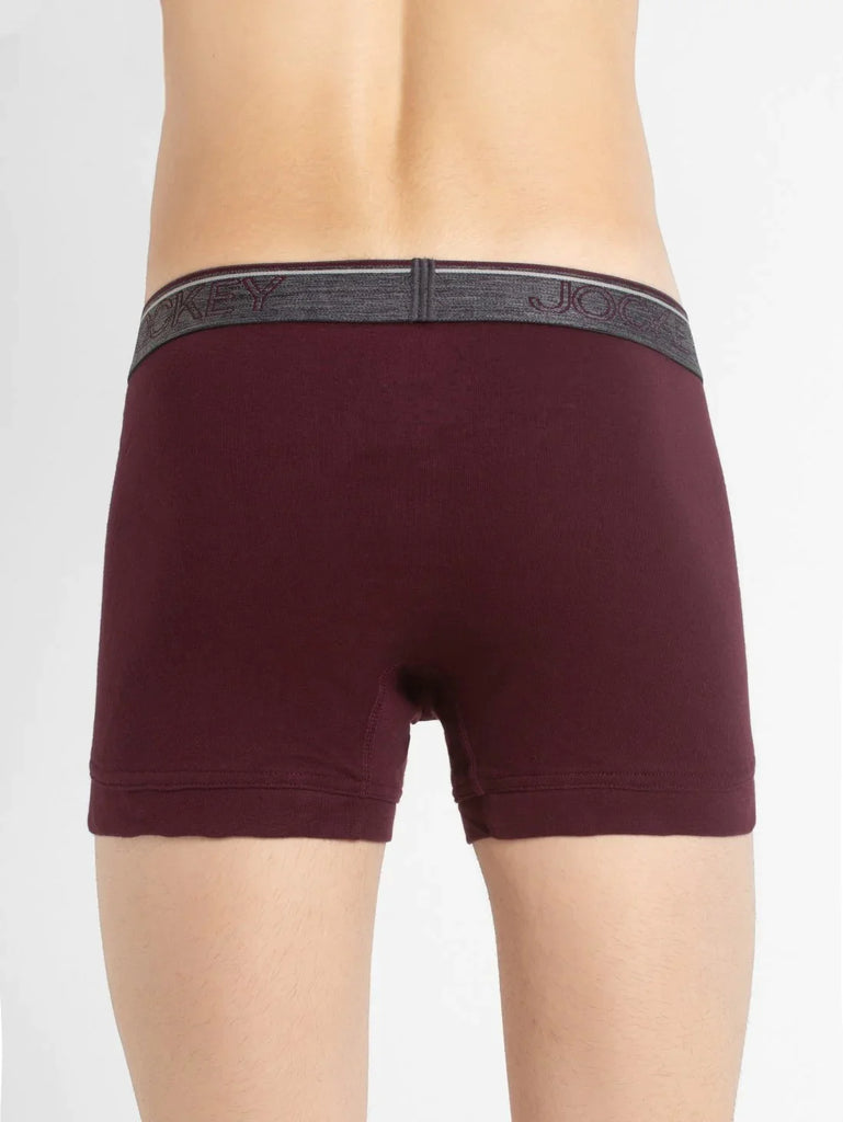 Wine Tasting Jockey Cotton rib Solid Trunk Underwear For Men