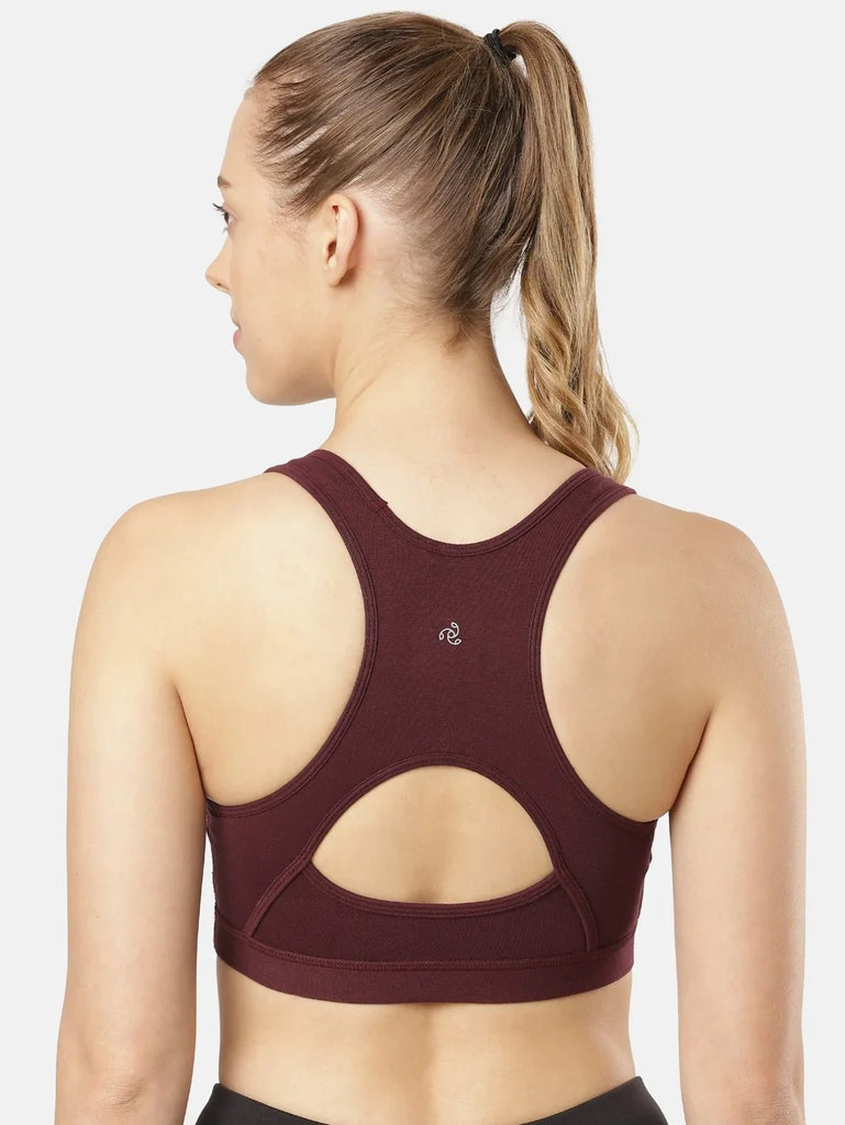 Wine Tasting JOCKEY Women's Wirefree Padded Racer Back Styling Active Bra.