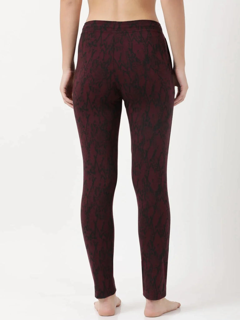 Wine Tasting PrintedSlim Fit JOCKEY Women's Trackpants 