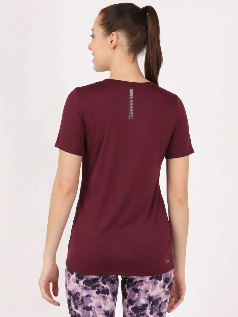 Wine Tasting JOCKEY Women's Round Neck Half Sleeve T-Shirt